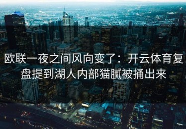 欧联一夜之间风向变了：开云体育复盘提到湖人内部猫腻被捅出来