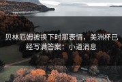 贝林厄姆被换下时那表情，美洲杯已经写满答案：小道消息